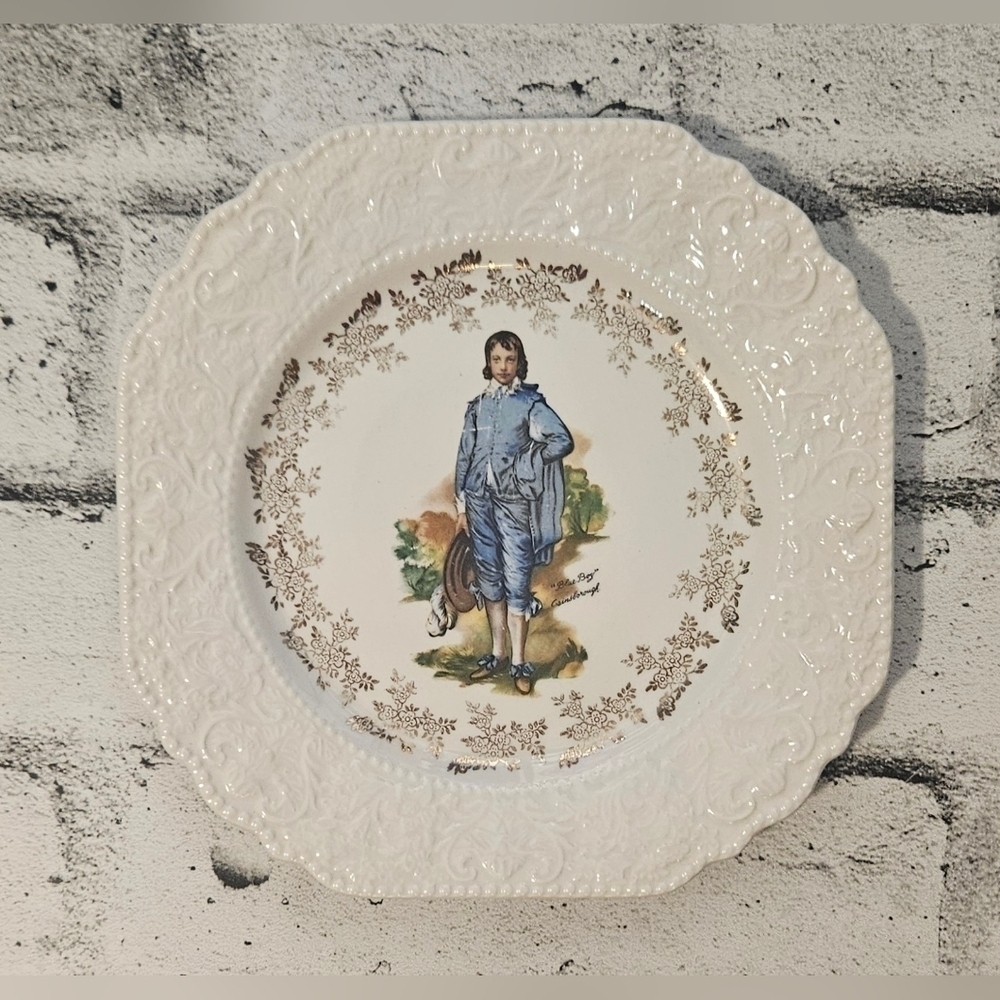Lord Nelson Pottery Blue Boy Gainsborough Vintage Decorative Plate 8.75 Inch